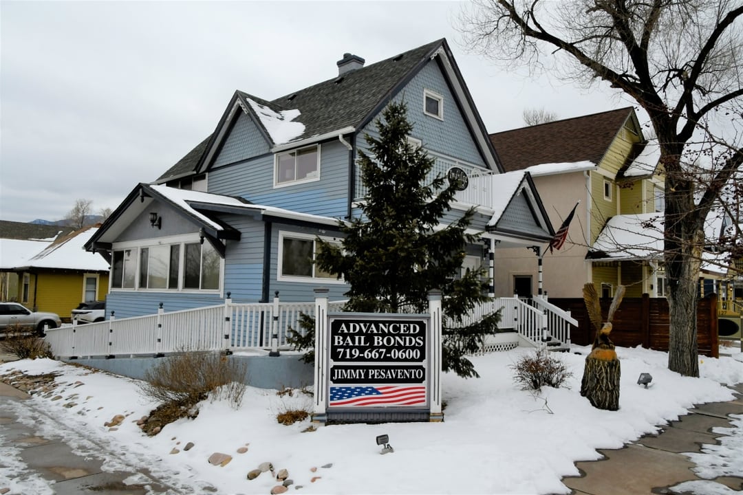 The Advanced Bail Bonds office at 802 S Nevada Ave in Colorado Springs